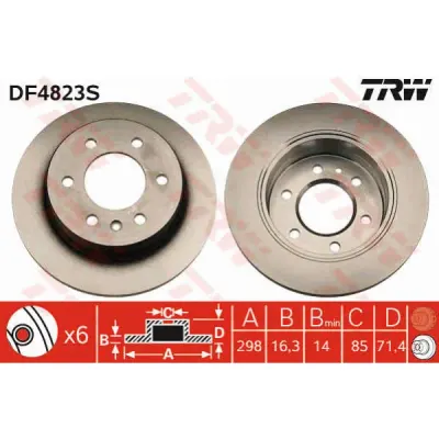 Disc frana TRW DF4823S