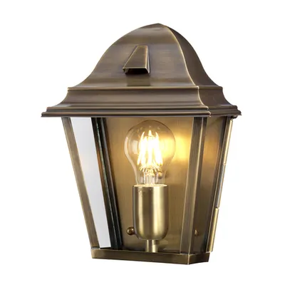 Aplica St James 1 Light Wall Lantern – Brass