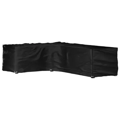 vidaXL Husă mobilier de grădină în formă de L 16 ocheți, 210x260x80 cm