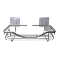 Raft pentru baie argintiu lucios autoadeziv din aluminiu Filaire Aluminium – douceur d'intérieur