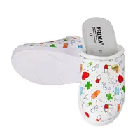 Saboti din piele PRIMA, design medical cu pastilute, marime 40