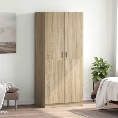 vidaXL Șifonier, stejar sonoma, 80x52x180 cm, lemn prelucrat