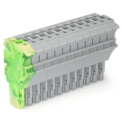 1-conductor female plug; 2.5 mm²; 12-pole; 2,50 mm²; green-yellow, gray
