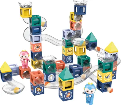Constructor magnetic pentru copii Sonne - Freya, 102 piese