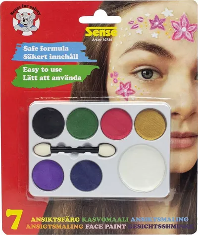 Set de vopsele de față Sense - 6 culori