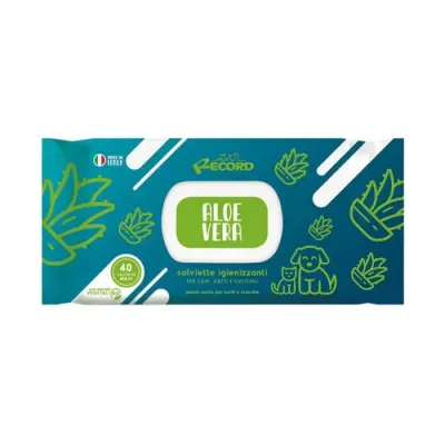 Servetele umede antibacteriene cu Aloe Vera Record 40 buc