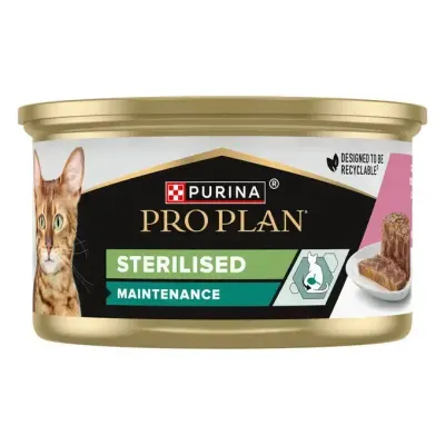 Conserva pentru pisici Purina Pro Plan Sterilised cu ton somon 85 gr