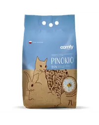 COMFY Pinokio Peleti din lemn pentru litiera, parfum de musetel 21 L (3x7 L)