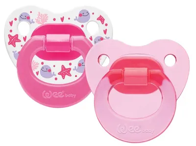 Suzete Wee Baby - 2 bucăți, 6-18 m, roz
