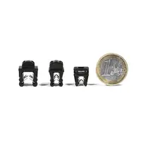 Clema de prindere 200x4,6 mm, 2 piese pentru prindere pe margine, 1,0-3,0 mm, montare în partea de sus, rezistentă la UV ( 100 buc)