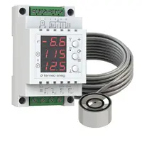 Set Termostat Digital cu Senzor de Temperatura si Umiditate, 1 x 16A - 230V pentru Sisteme de Incalzire in Pardoseala
