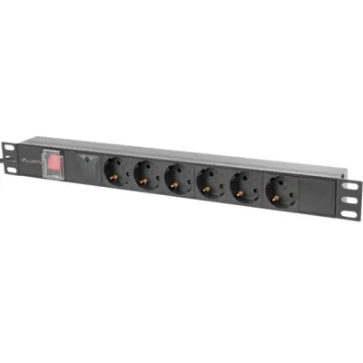 Unitate alimentare PDU 19", 6 prize ng LANBERG PDU-06F-0200-BK