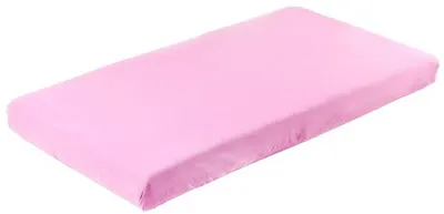 Cearșaf pentru bebeluși cu bandă elastică Sensillo - 120 х 60 cm, roz