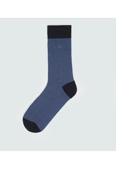 Sosete lungi cu model geometric
