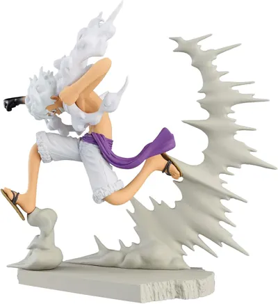 Figurină Banpresto Animation: One Piece - Monkey D. Luffy (Gear 5) (Senkozekkei), 7 cm