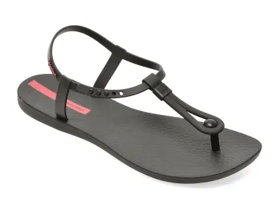 Sandale IPANEMA negre, CLASS SLIM FEM, din pvc