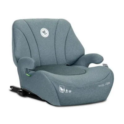 Scaun auto, Lorelli Pyxis, I-Size, Isofix, tip booster cu spatar detasabil, 125-150 cm, Blue