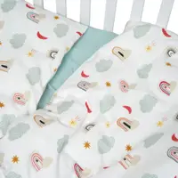 Set de lenjerie din flanel pentru patut cu 3 piese Twins 120x60 cm