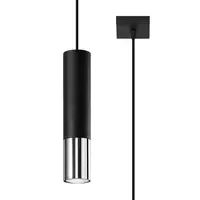 Lampa suspendata LOOPEZ 1 negru/crom