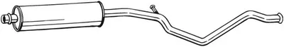 Toba esapament mijloc PEUGEOT 307 2.0 intre 2002-2005