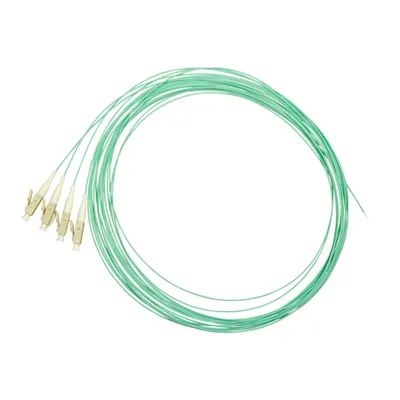 Pigtail LC, 50/125µm OM3, 2m, Easy Strip,Aqua,4buc