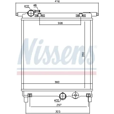 Radiator, racire motor NISSENS 65300