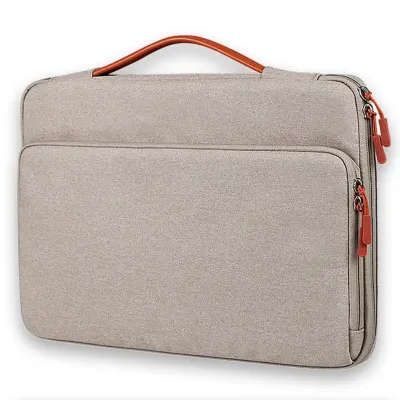 Geanta laptop portabila, 13'', 14'', 15'', 16'' inch, ultrabook, Bej - Default Title
