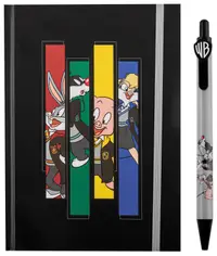 Set caiet cu pix CineReplicas: Looney Tunes - Looney Tunes at Hogwarts (WB 100th)