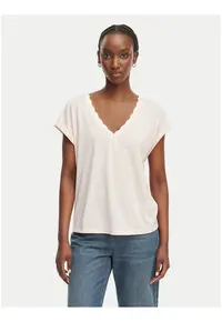 Bluza dama - roz - maneca scurta - material placut