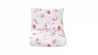Lenjerie patut cu 3 piese 120x60 cm din bumbac model Flori de bumbac
