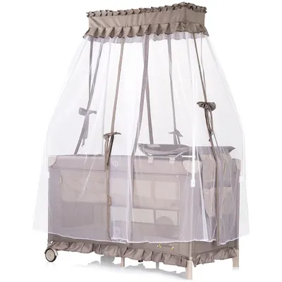 Patut pentru copii Chipolino Palace Bear beige pliabil