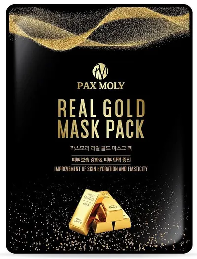 Pax Moly Mască facială folie cu aur coloidal, tip folie, 25 ml