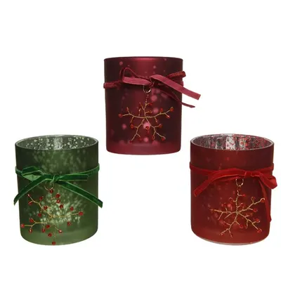 Pahar pentru lumanare - Pine Green, Oxblood - Chr.Red - mai multe culori