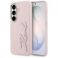 Husa pentru Samsung Galaxy S26 S942, Karl Lagerfeld, Signature Resin Logo, Roz
