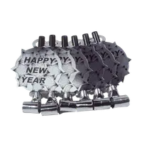 Suflatoare Happy New Year argintie