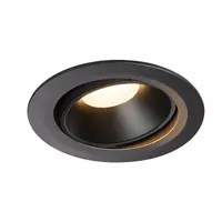 Spot incastrat, NUMINOS MOVE XL Ceiling lights, black Indoor LED recessed ceiling light black/black 3000K 20° rotating and pivoting