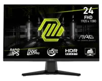 Monitor gaming MSI - MAG 242F, 23.8'', 200Hz, 0.5ms, IPS, FreeSync
