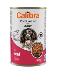 Hrana umeda caini, Calibra Dog Premium Can with Beef, 1240 g