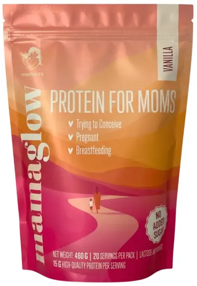 MamaGlow Protein pentru gravide, vanilie, 460 g