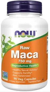 Raw Maca, 750 mg, 90 capsule, Now