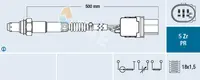 Sonda lambda (numar de fire 6, 500mm) MERCEDES C (A205), C (C204), C (C205), C T-MODEL (S204), C T-MODEL (S205), C (W204), C (W205), CLS (C218), CLS SHOOTING BRAKE (X218) 1.3D-6.0 dupa 2001