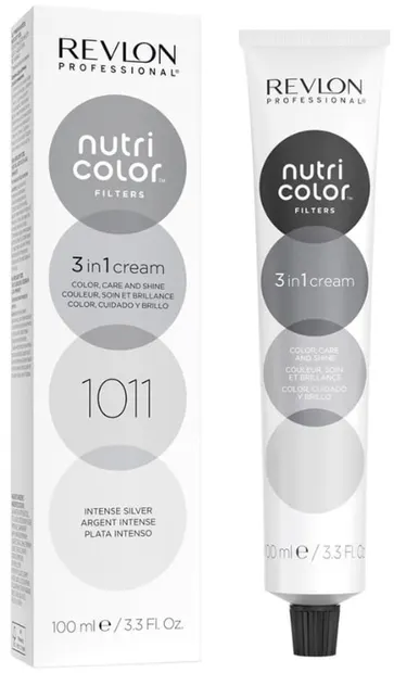 Revlon Professional Nutri Color Filters Mască pentru colorarea părului Metal-Ice Toning Filters, 1011, 100 ml