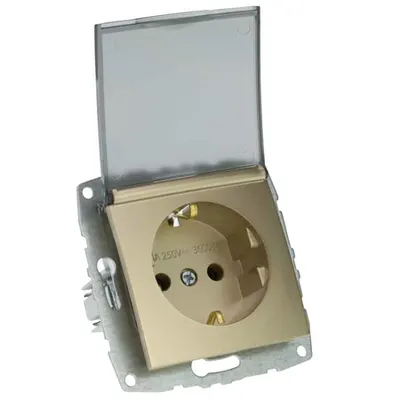 Mecanism Priza cu CP si capac, ingropat/ST, TITANIUM