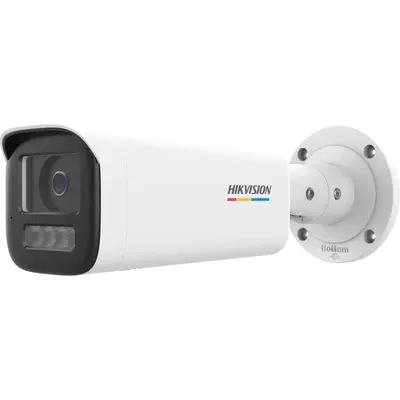 Camera de supraveghere IP Bullet 4MP ColorVu Hikvision DS-2CD1B47G2H- LIU(4MM), lentila fixa 4mm, iluminare: Color: 0.0005 Lux @