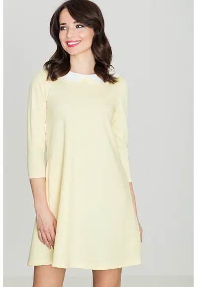 Rochie - K218 - galben - poliester
