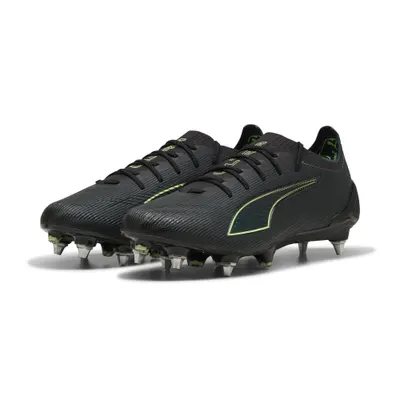 Ghete fotbal adulți crampoane teren moale Ultra 6 Ultimate Mxsg, negru PUMA