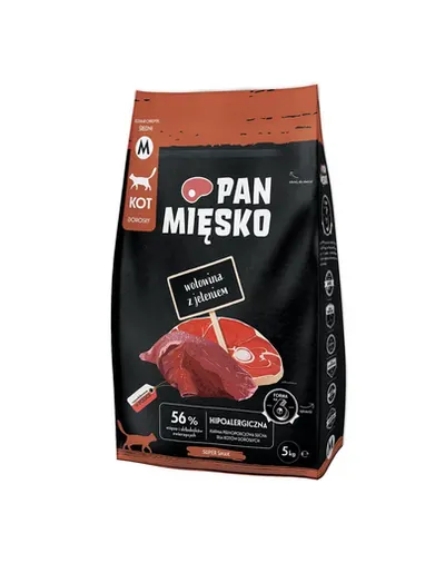 PAN MIĘSKO mancare pisici cu vita si caprioara M 5 kg