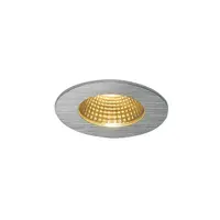 Spot incastrat, PATTA-I Ceiling lights, aluminium recessed fitting, LED, 3000K, round, brushed aluminium, 38°, incl. driver,