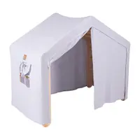 Triunghi Pikler de cățărat albastru deschis/în culoare naturală din lemn de pin 112x61x94 cm Montessori – Meowbaby