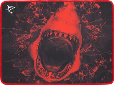 Mouse pad pentru gaming White Shark - SKYWALKER, M, moale , roşu/negru